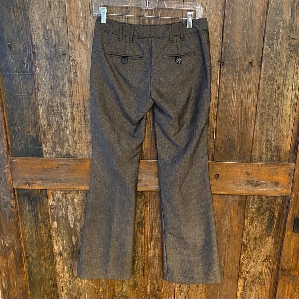 The Limited Sz 0 Brown Pin Stripes Drew Fit Career Workwear Casual Pants - Picture 9 of 11